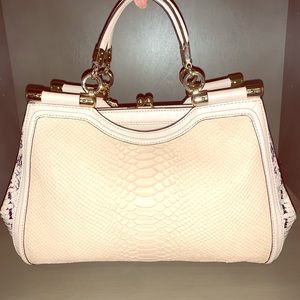 NWOT Madison Python Embossed Carrie Satchel